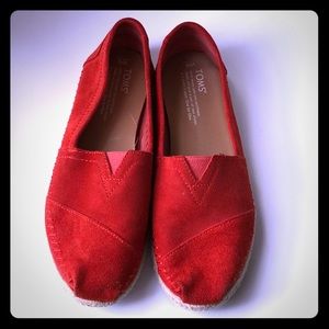 Toms Red Espadrilles for Women